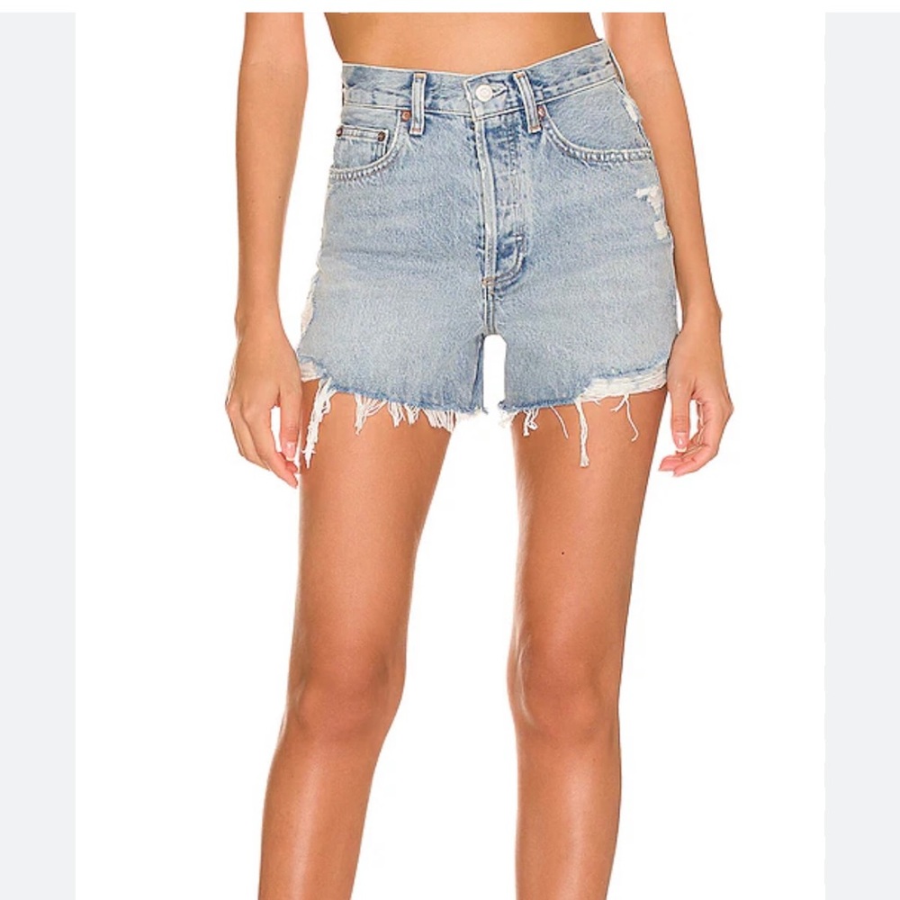 AGOLDE Women's Dee Vintage High Rise Shorts - Size 25 - Picture 2 of 12